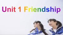 英语必修1&2必修1Unit 1 Friendship课前预习ppt课件