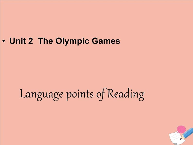 高中英语Unit2 language points of Reading 课件新人教版必修2第1页