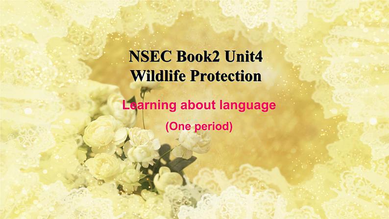 人教版 必修2 Unit 4 wildlife protection learning about language课件PPT第1页