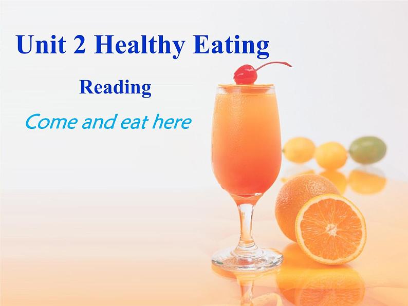 人教版高中英语必修3课件  Unit2  Healthy  eating01