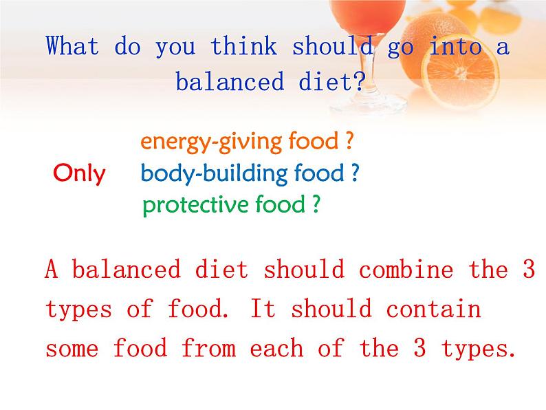 人教版高中英语必修3课件  Unit2  Healthy  eating03