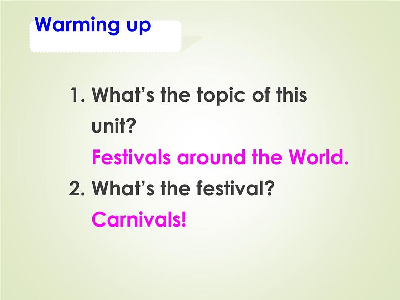 人教版高中英语必修三课件： unit1 festivals around the world listening  课件 （共41张ppt）02