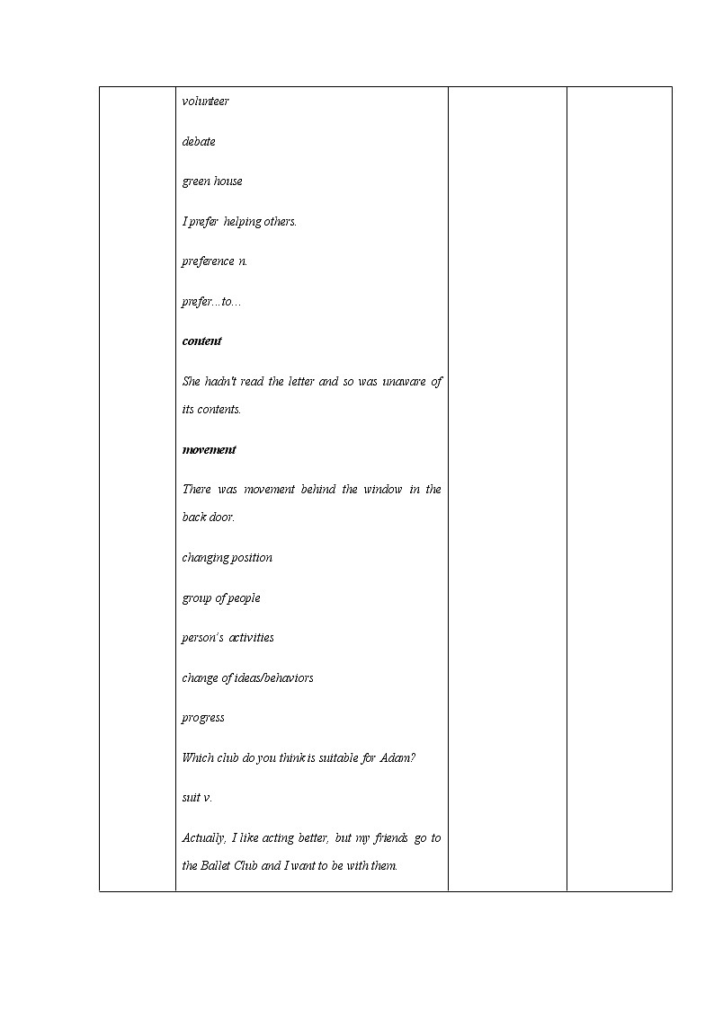 2020-2021学年新人教版 高中英语必修一 Unit1 Teenage Life Period1 Listening and Speaking 教案第3页