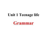 高中英语Unit 1 Teenage life课文内容课件ppt