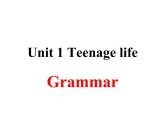2020-2021学年高中英语 新人教版必修第一册  Unit 1 Teenage life grammar 课件（39张）