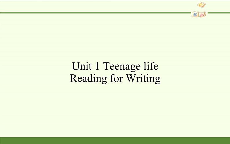 2020-2021学年高中英语 新人教版必修第一册  Unit 1 Teenage life Reading for Writing 课件201