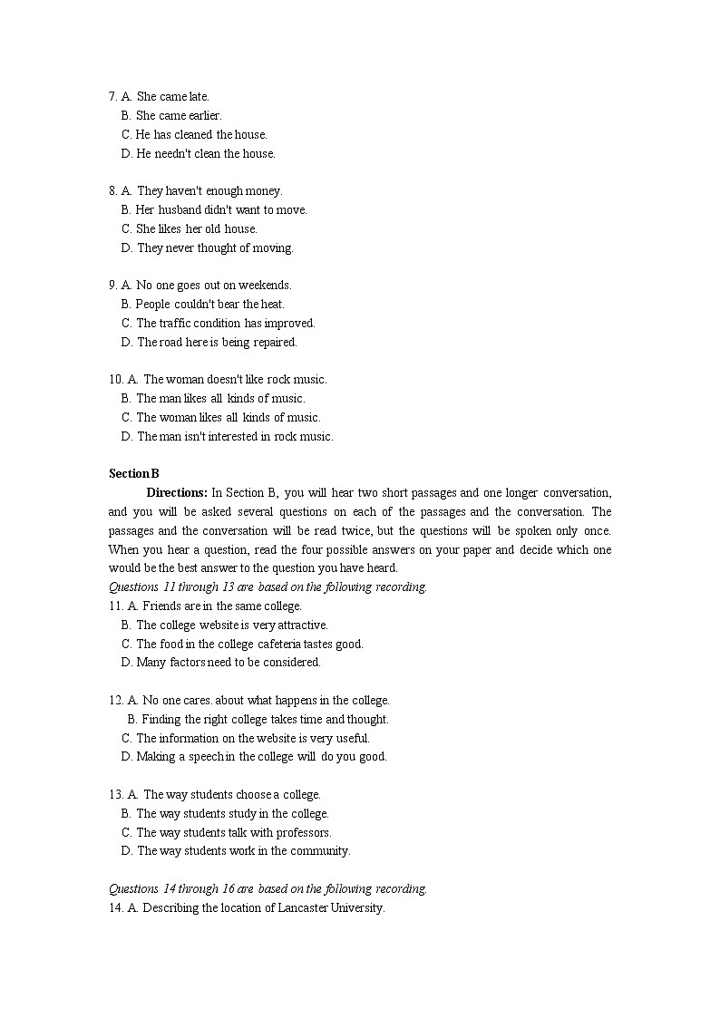 2019上海普陀区高三二模英语及答案练习题第2页