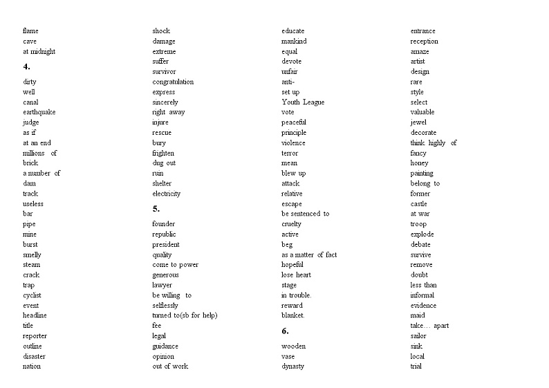 高考3500个单词40篇阅读 默写版第2页