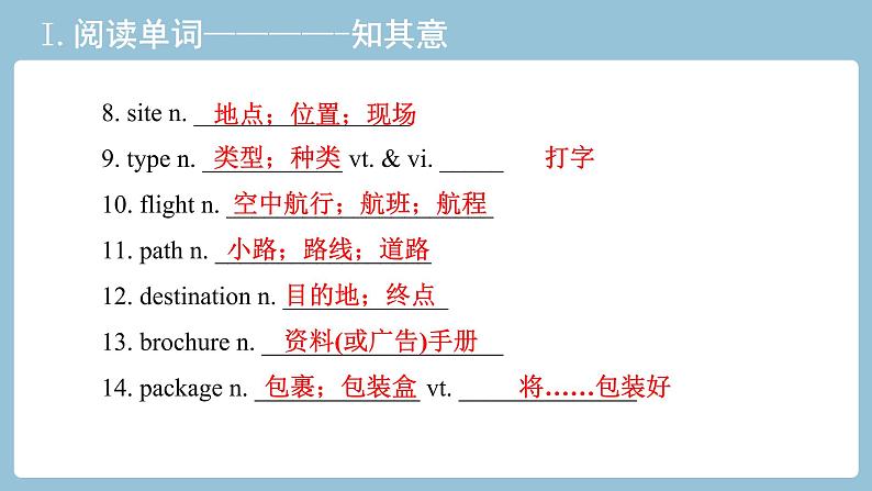 2021-2022学年新人教版高中英语：必修一 Unit 2 Travelling around 教材知识串讲 课件第3页