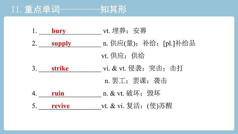 2021-2022学年新人教版高中英语：必修一 Unit 4 Natural disasters 教材知识串讲 课件第6页