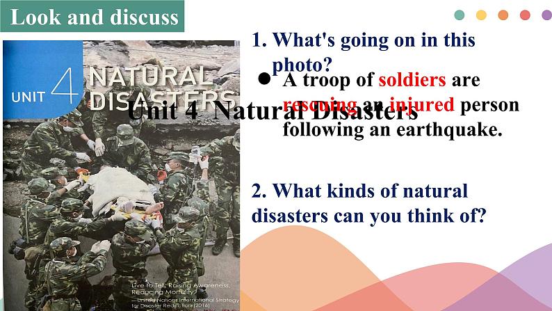 2021-2022学年人教版（2019）必修一：Unit 4 Natural disasters  Listening and Speaking 课件（29张）01