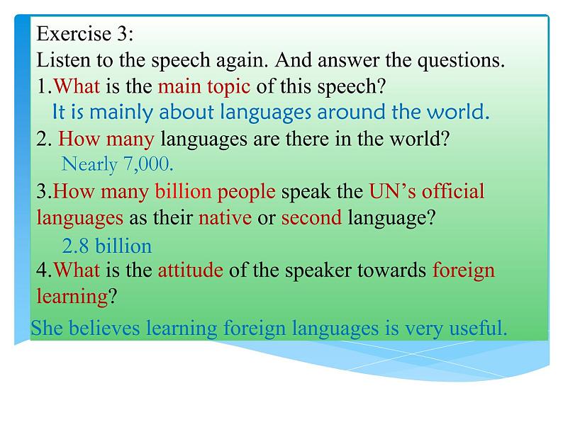 2021-2022学年人教版（2019）必修一：Unit 5 Languages Around the World Period 1 Listening and Speaking 课件（15张ppt)-07