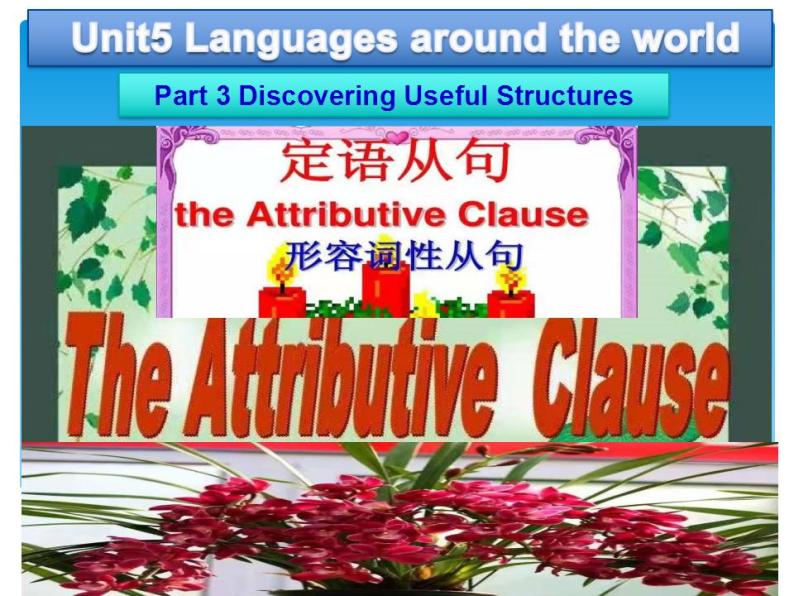 2021-2022学年人教版（2019）必修一：Unit 5 Languages around the World Part 3 Discovering Useful Structures 课件（25张ppt)01