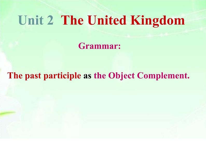 人教版高中英语必修五Unit 2 Grammar(共16张PPT)课件PPT第1页