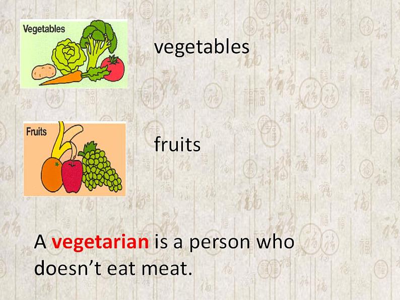 牛津上海版高中一年级第一学期Unit 5 Think before you eat Very vegetarian课件第4页