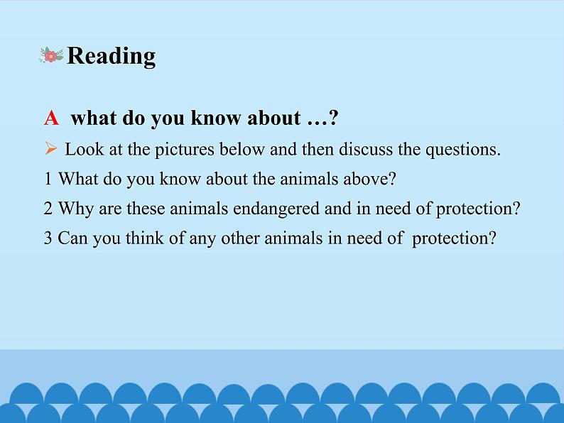 牛津上海版 高中三年级第二学期 Unit 1 Endangered animals Reading  课件  (共16张PPT)第3页