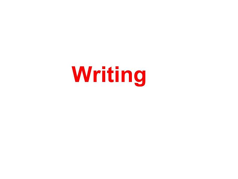 人教英语选修7Unit4Writing (共21张PPT)课件PPT第1页