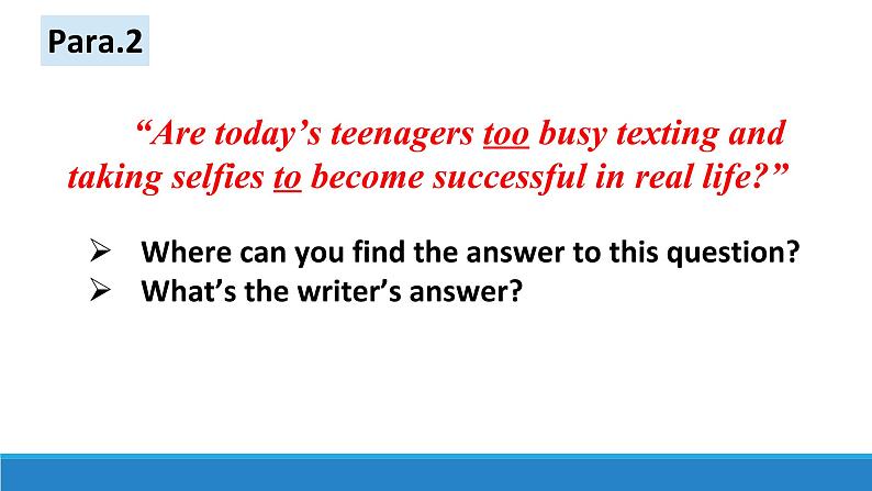 Unit 3 The Internet Reading and Thinking（The Face-down Generation）课件-2021-2022学年高中英语人教版（2019）必修第二册第7页