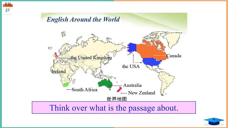 2020-2021学年人教版必修一Unit 2 English around the world Warming up 课件（共37张PPT）03