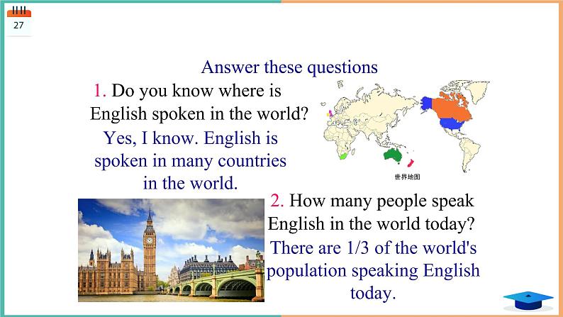 2020-2021学年人教版必修一Unit 2 English around the world Warming up 课件（共37张PPT）05