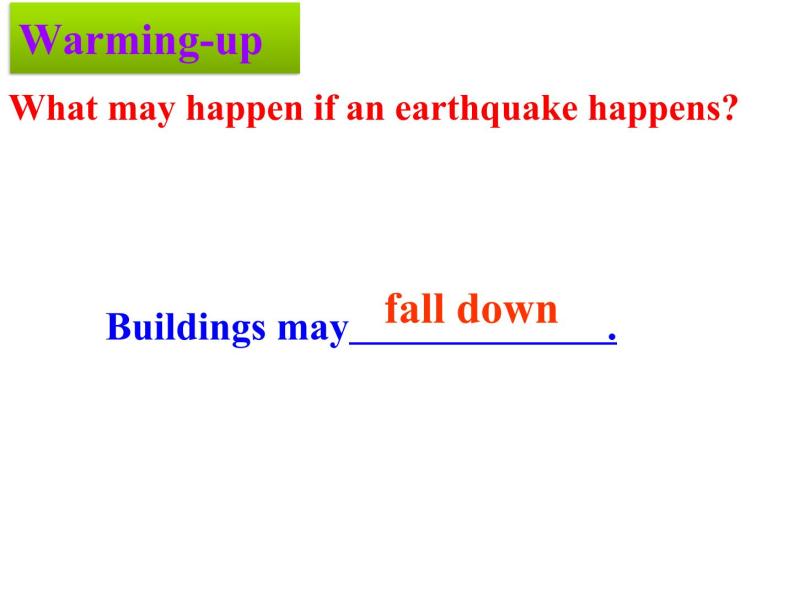 人教版高一英语必修一unit 4 Earthquake Reading 课件03