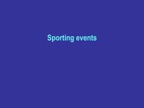 牛津上海版高二上册Unit 1 Sporting Events示范课ppt课件