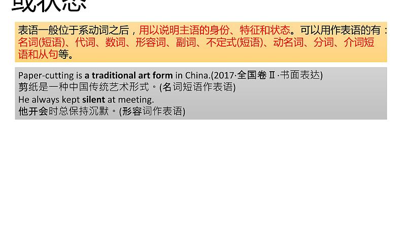 高考英语实用复习一句子成分和简单句五种基本句型优质课件PPT08