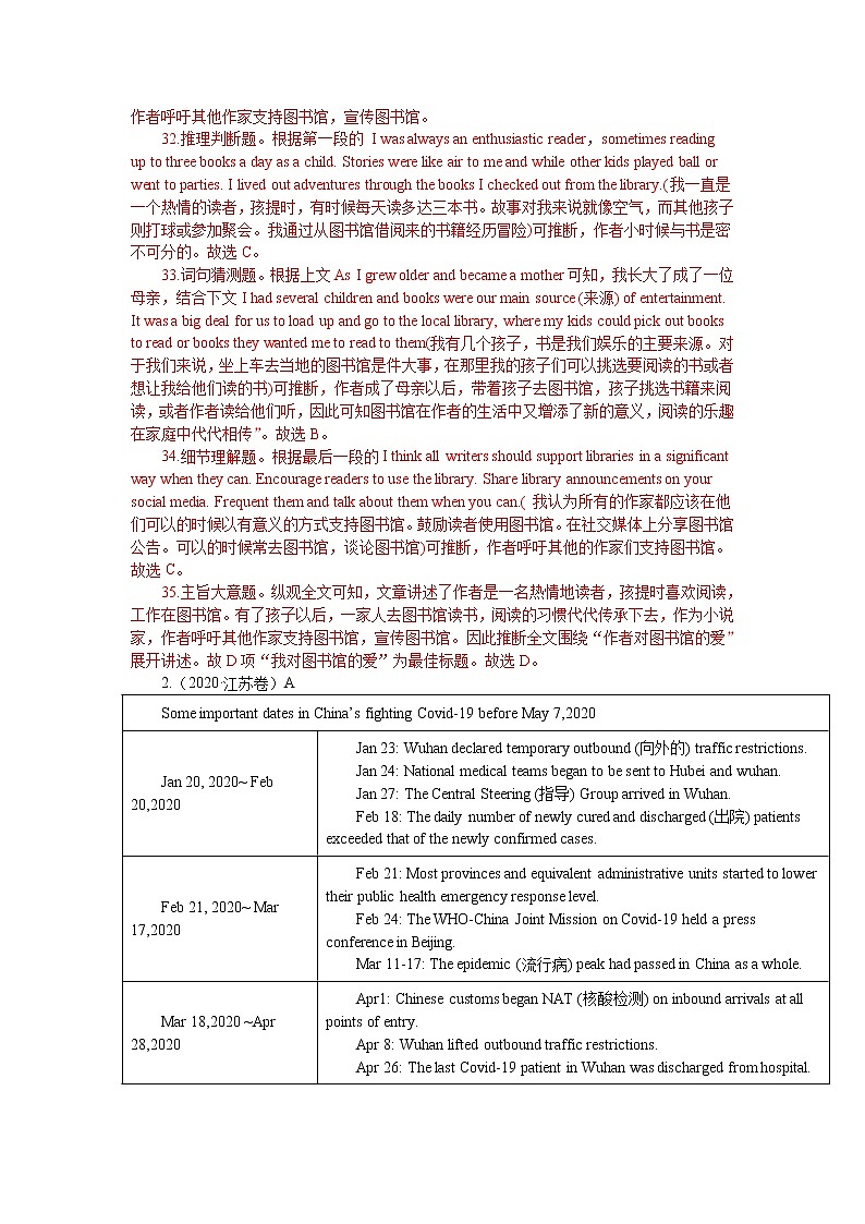 五年高考英语真题卷汇编-阅读理解-记叙文和议论文-（含解析）第2页