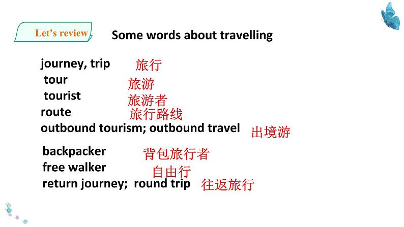 2020-2021学年新人教版高中英语必修一  Unit 2 Travelling Around-Listening and Speaking 课件第8页