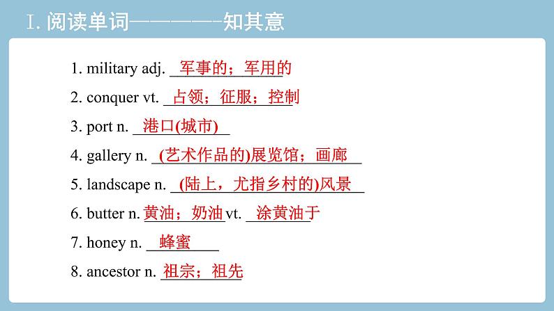 2021-2022学年高中英语新人教版必修第二册 Unit 4 History and traditions 教材知识串讲 课件第2页