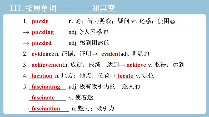 2021-2022学年高中英语新人教版必修第二册 Unit 4 History and traditions 教材知识串讲 课件第8页