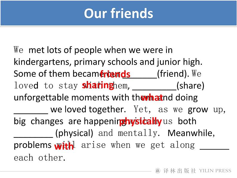 Unit3 Getting along with others Period1 Welcome to the unit -【新教材】牛津译林版高中英语新教材同步备课(必修第一册)课件PPT06