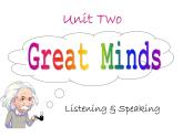 2020-2021学年牛津上海版高中一年级第二学期Unit 2 Great minds Listening & Speaking 课件