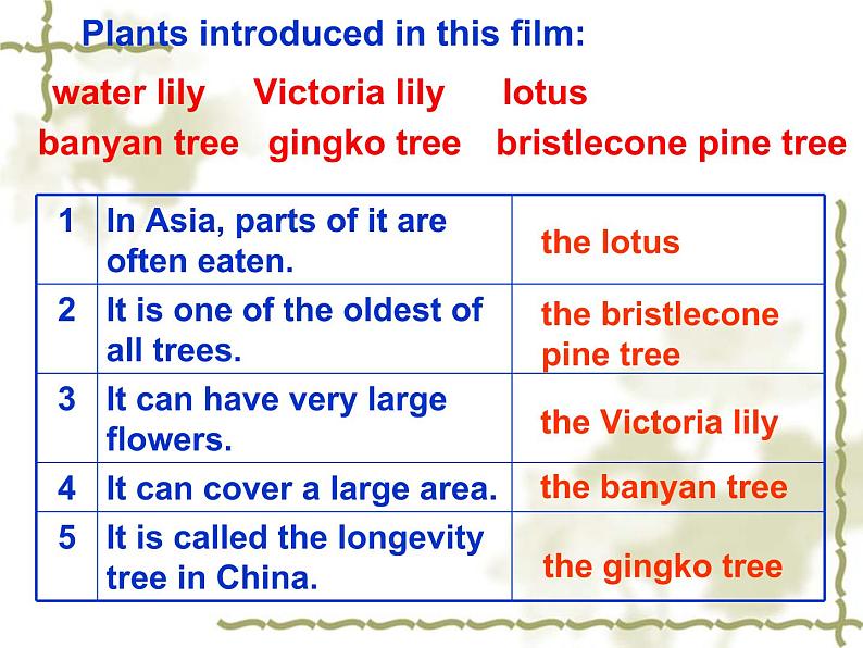 2020-2021学年牛津上海版高中一年级第二学期Unit 3 Plants The Interesting World of Plants 课件08