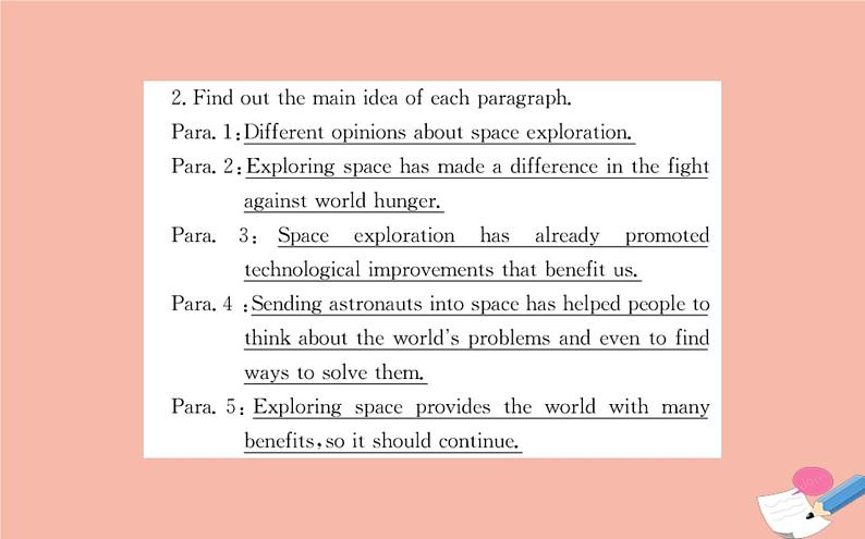 2020-2021学年高中英语 新人教版必修第三册 Unit 4 Space Exploration  Reading for Writing   课件第3页