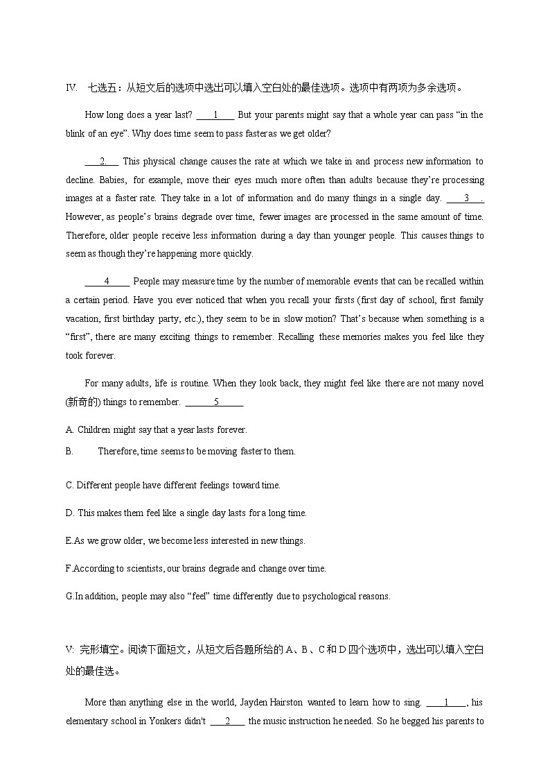 Unit 4 Breaking boundaries Period 2 Using language 练习03