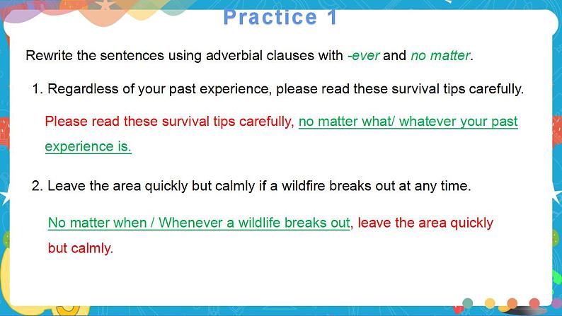 Unit 6 Survival Period 2 Using languages 课件06