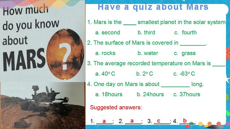 Unit6 Survival Period3 Developing ideas and presenting ideas课件02