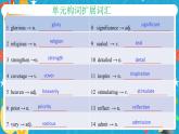 Unit 3 The world meets China 单元复习课件
