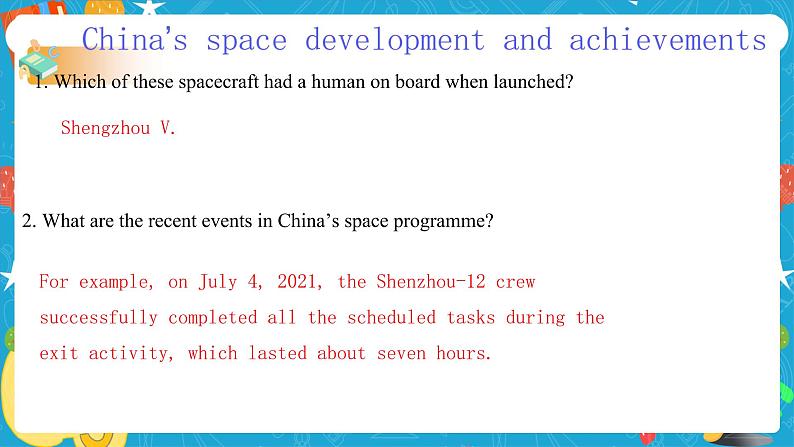 Unit 6 Space and beyond Period 1 Starting out and understanding ideas 课件05