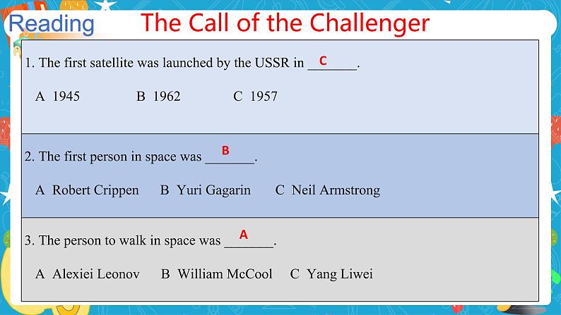 Unit 6 Space and beyond Period 1 Starting out and understanding ideas 课件06