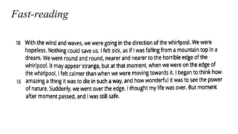 必修2英语新教材北师大版Unit551Aseastorypptx_907