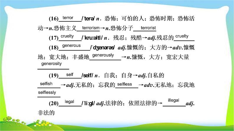 人教版高考英语总复习必修1Unit5Nelson Mandela—a modern hero完美课件PPT07