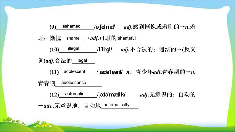 人教版高考英语总复习选修6Unit3A healthy life完美课件PPT06