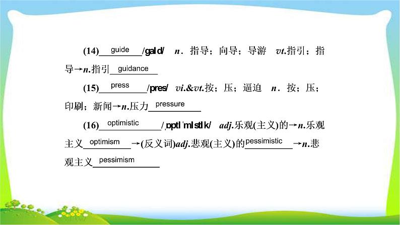 人教版高考英语总复习必修5Unit3Life in the future完美课件PPT07