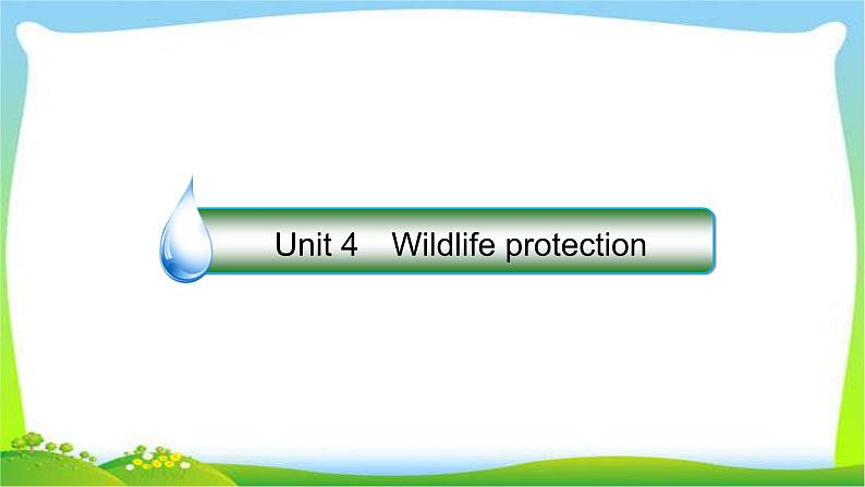 人教版高考英语总复习必修2Unit4Wildlife protection完美课件PPT01