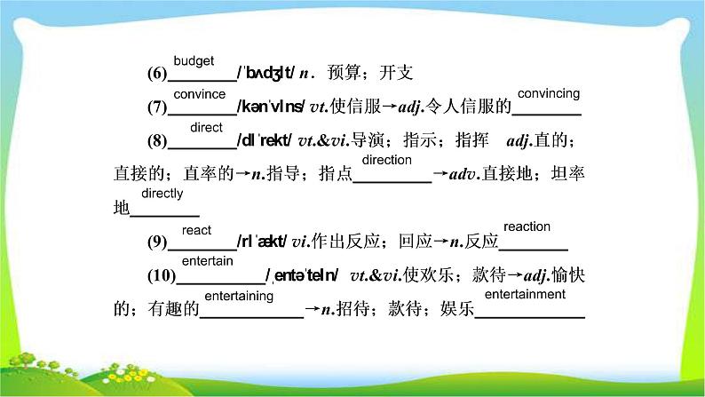 人教版高考英语总复习必修4Unit3A taste of English humour完美课件PPT06