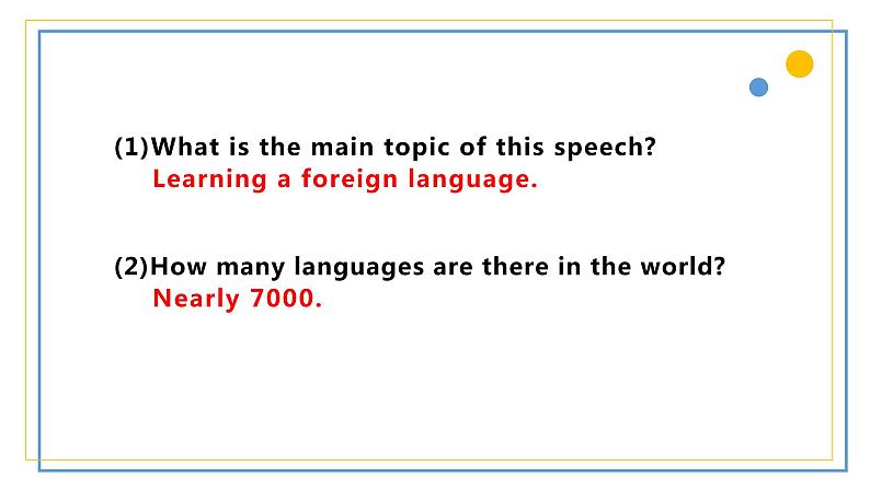 Unit 5 Languages around the world Period 1 Listening, Speaking & Talking 课件-2021-2022学年上学期高一英语同步精品课堂(人教版新教材必修第一册)06