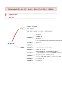 专题06 高频语法之状语从句、并列句、特殊句型与语法填空-2022年高考英语毕业班二轮热点题型归纳与变式演练（新高考专用）