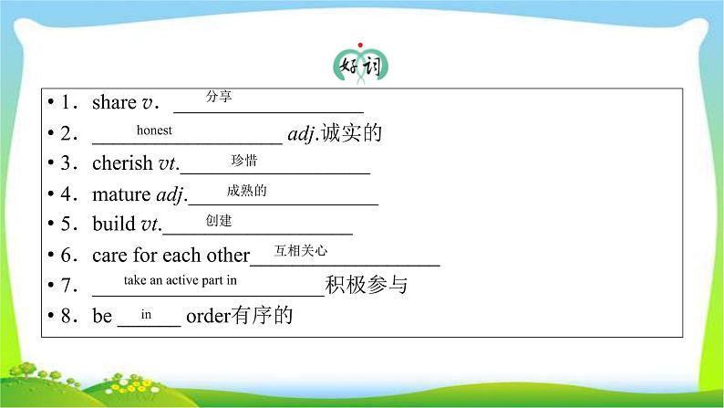 人教版高考英语总复习选修7Unit4Sharing课件PPT第4页